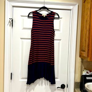 Michael Kors striped Tshirt dress